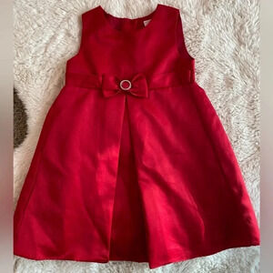 Perfectly Dressed Red Dress with front bow size 4T